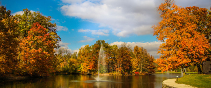 HU lake during the fall. 