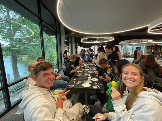 HU students during a multicultural event.