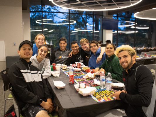 HU students during a multicultural event.