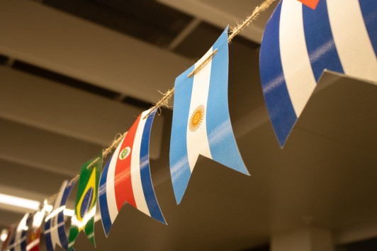 Flags from different countries.