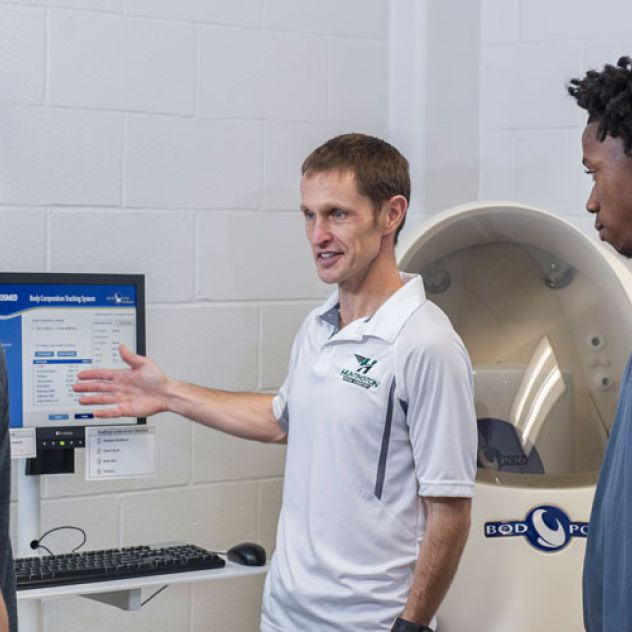 Exercise science lab and Bod Pod