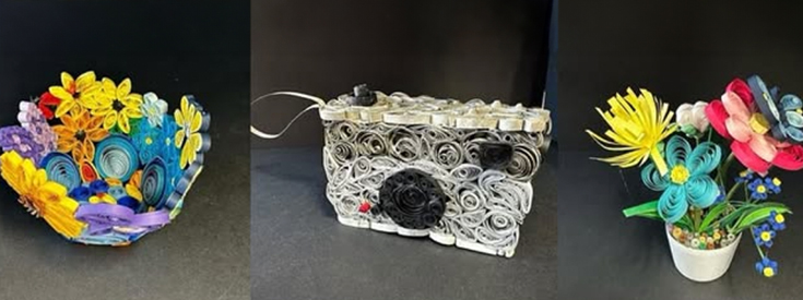 A collage of Art Therapy projects