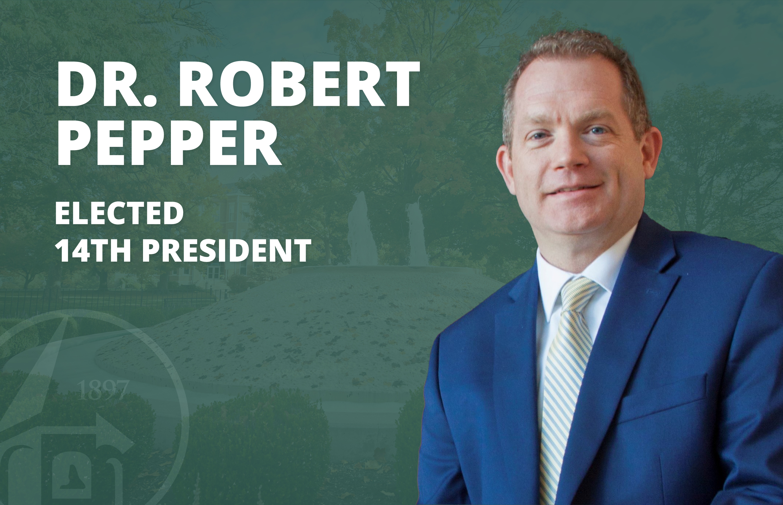 Photo of Dr. Robert Pepper, elected 14th President of Huntington University.