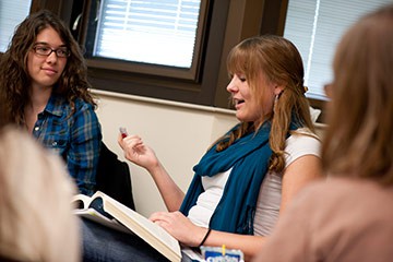 HU students debating in class.